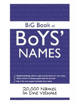 cover image of Big Book of Boys' Names